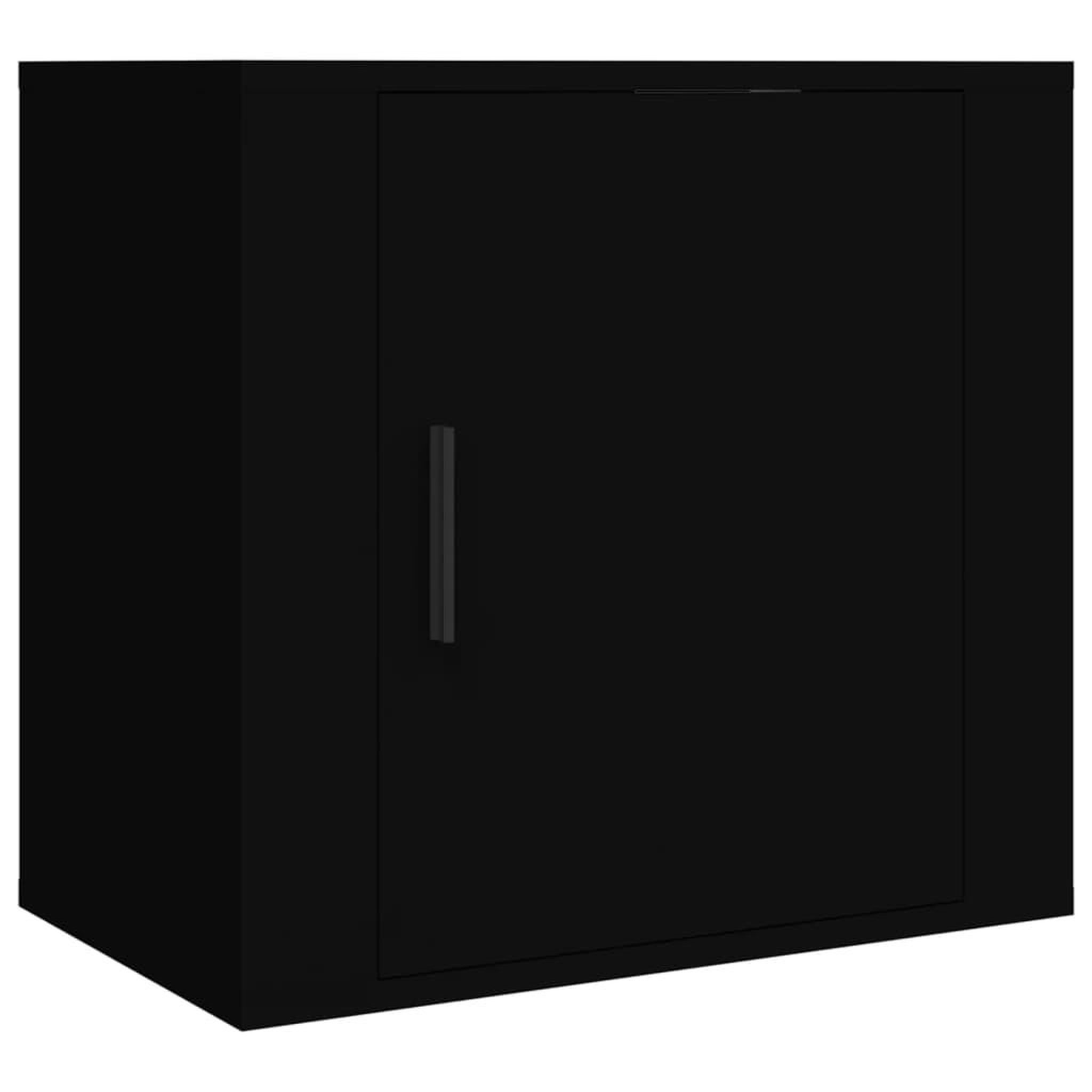 Voir la diapositive 2 : VIDAXL Table de chevet murale Noir 50x30x47 cm