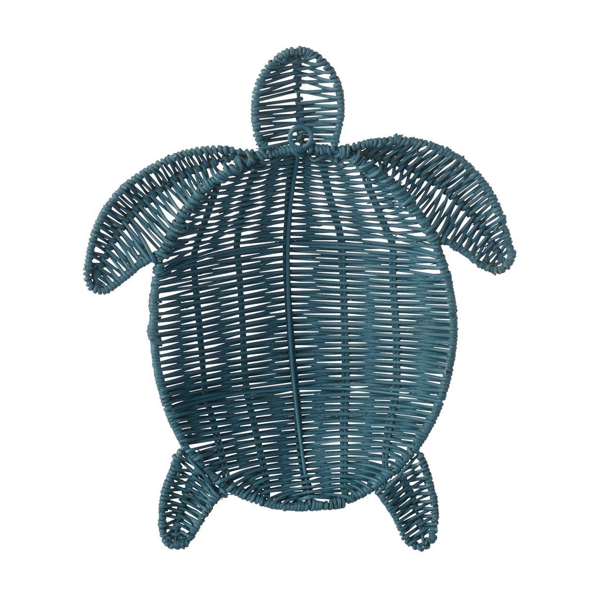 Voir la diapositive 2 : J-LINE Déco Murale Tortue  Porfirio  31cm Bleu Foncé