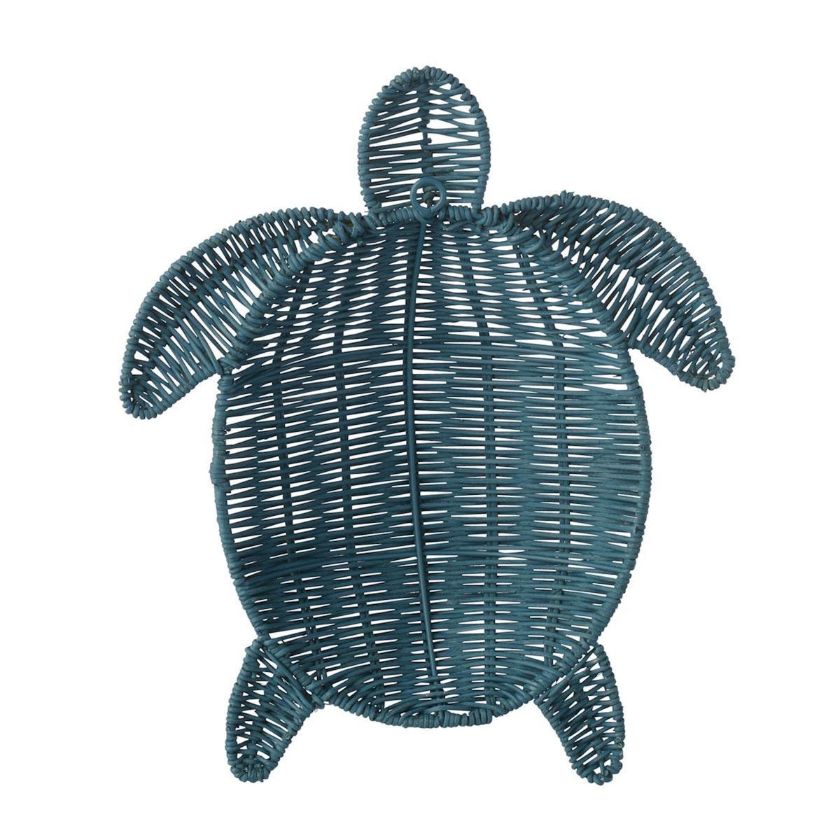 Paris Prix Déco Murale Tortue  Porfirio  31cm Bleu Foncé
