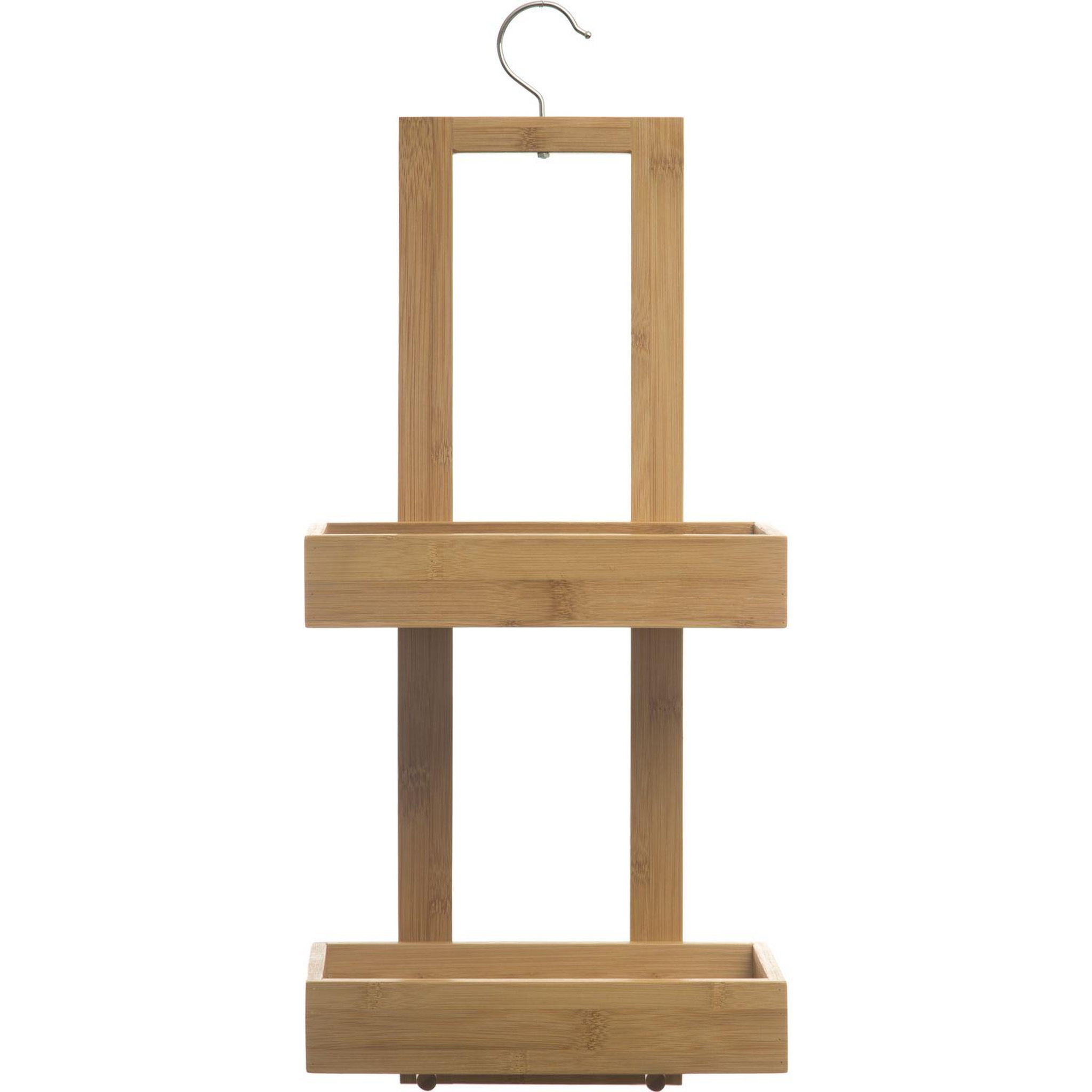 Voir la diapositive 2 : ATMOSPHERA Serviteur de douche en bambou natureo - l. 26 x h. 61 cm - marron
