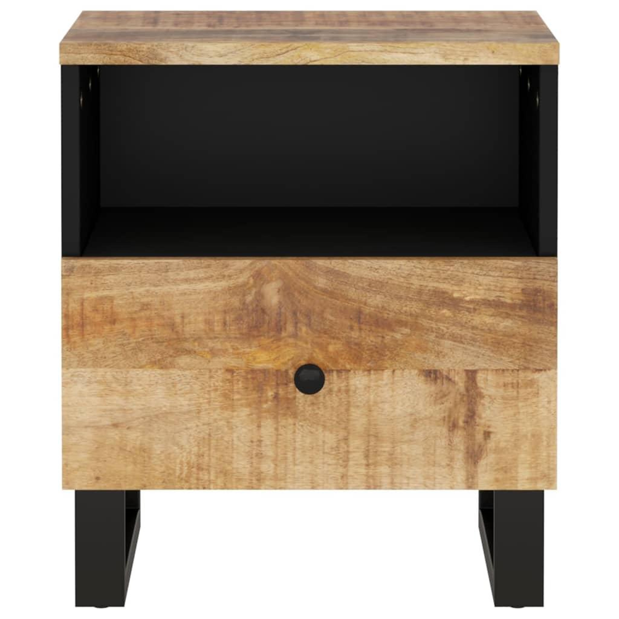 Voir la diapositive 4 : VIDAXL Tables de chevet 2 pcs Bois de manguier solide et d'ingenierie