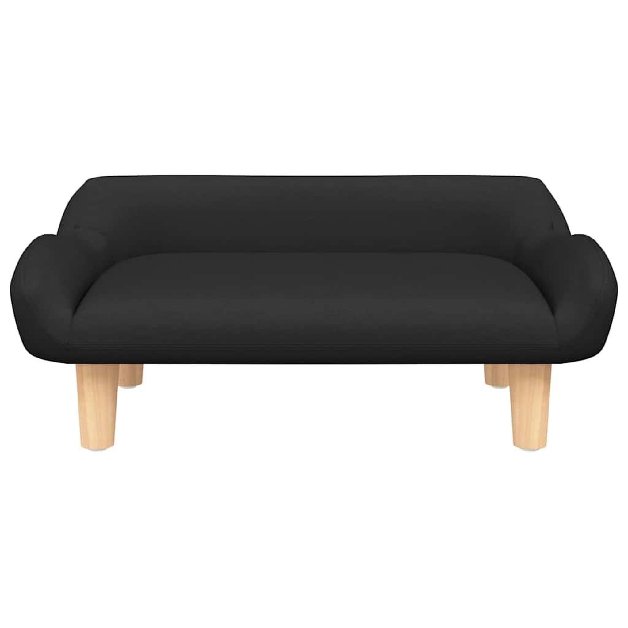 Voir la diapositive 3 : VIDAXL Lit pour chien noir 70x40x24 cm tissu