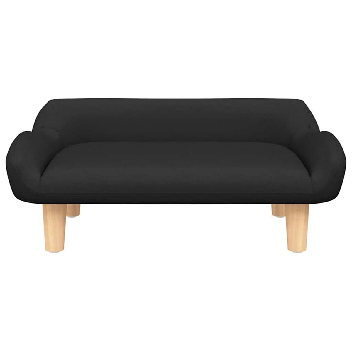 VIDAXL Lit pour chien noir 70x40x24 cm tissu