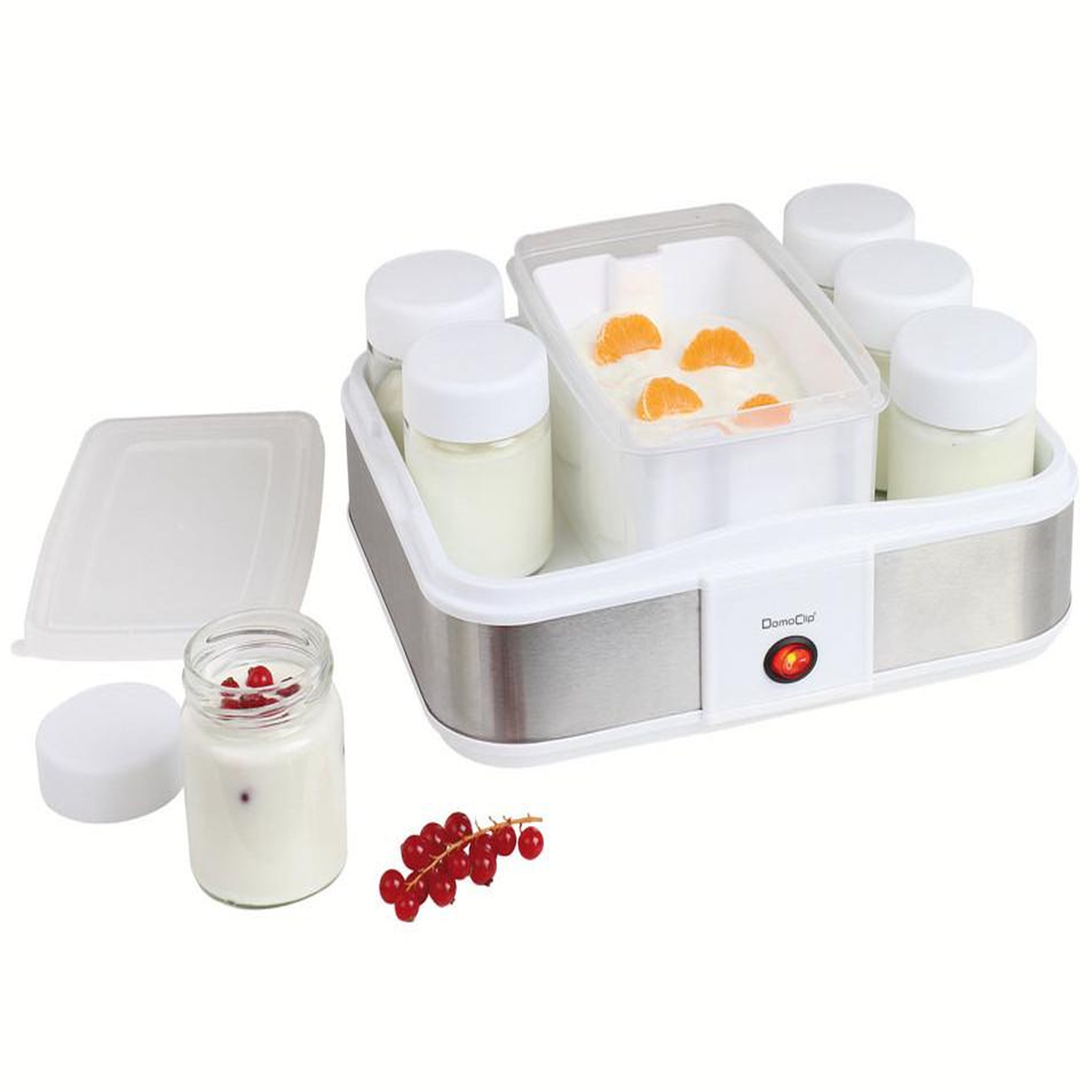 Voir la diapositive 2 : DOMOCLIP Yaourtière et fromagère 12 pots 21.5w - dop156