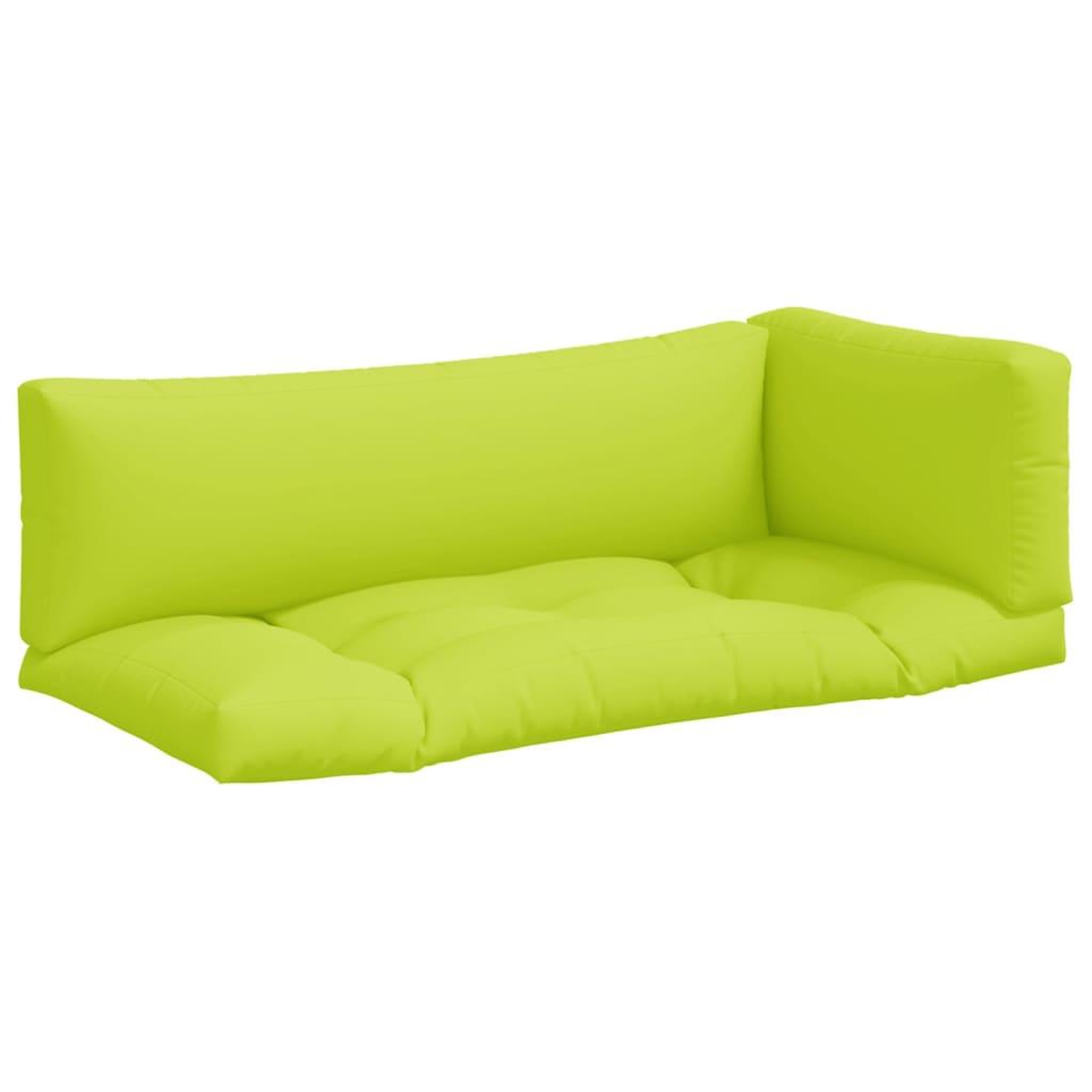 Voir la diapositive 2 : VIDAXL Coussins de palette lot de 3 vert vif tissu