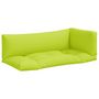 Voir la diapositive 2 : VIDAXL Coussins de palette lot de 3 vert vif tissu