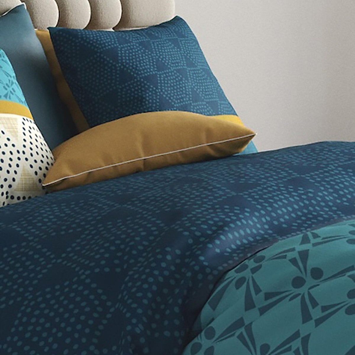 ATELIER DU COTON Parure housse de couette 100% coton 57fils oda