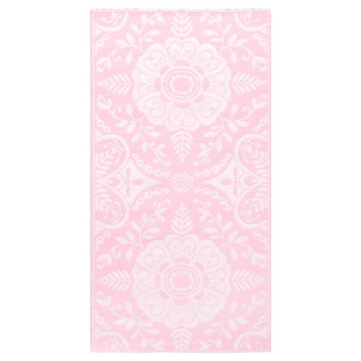 VIDAXL Tapis d'exterieur ARAKIL rose 80x150 cm PP