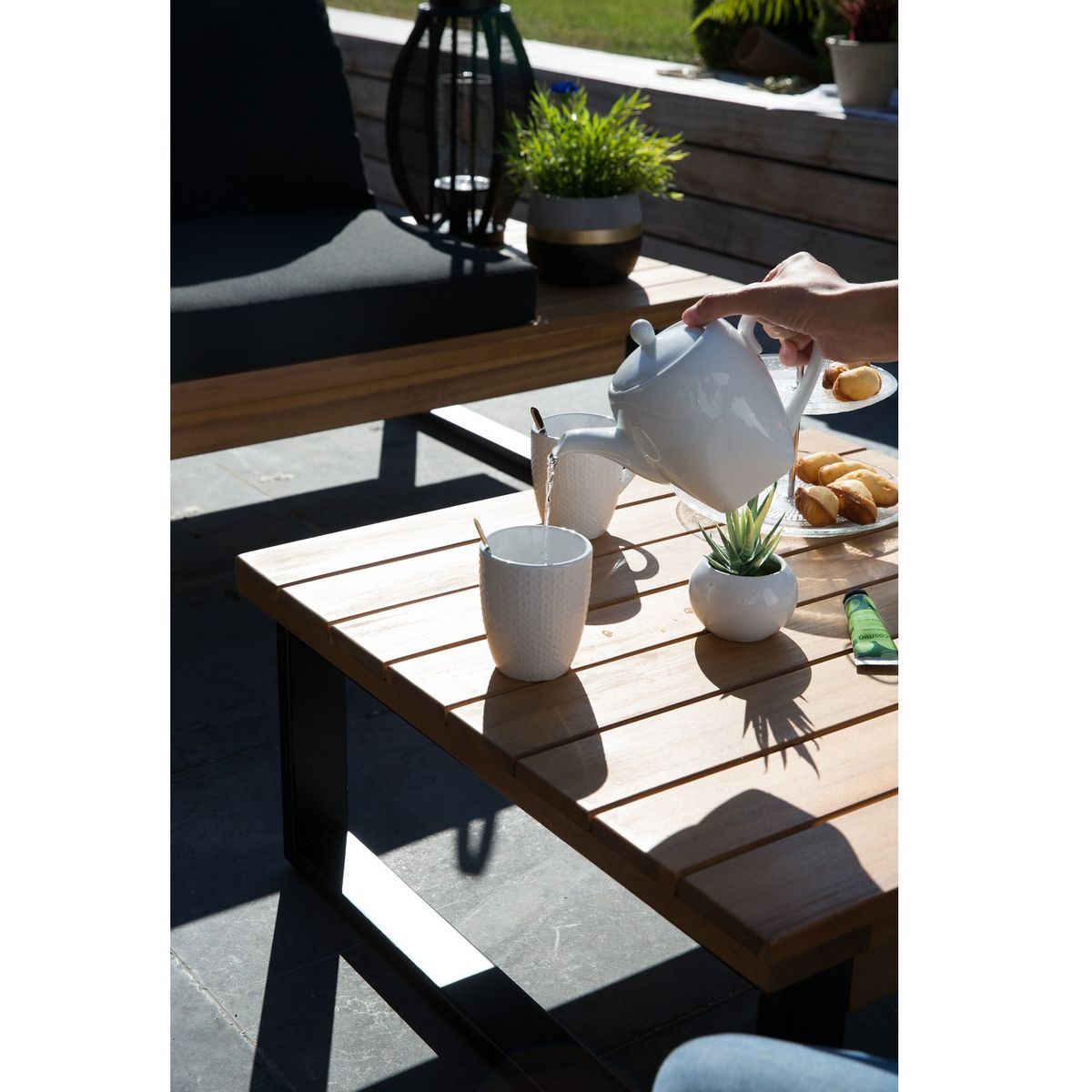 GARDENSTAR Salon bas de jardin 4-6 personnes CAPRI