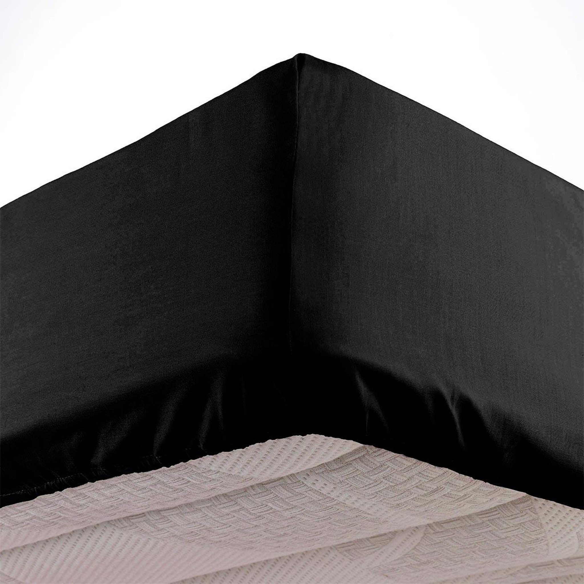 Douceur d'Intérieur Drap housse microfibre  oscar  90x190cm noir
