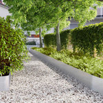 VIDAXL Bordures de pelouse 20 pcs 25x103 cm acier galvanise