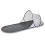 Voir la diapositive 2 : VIDAXL Tente de plage gris escamotable impermeable