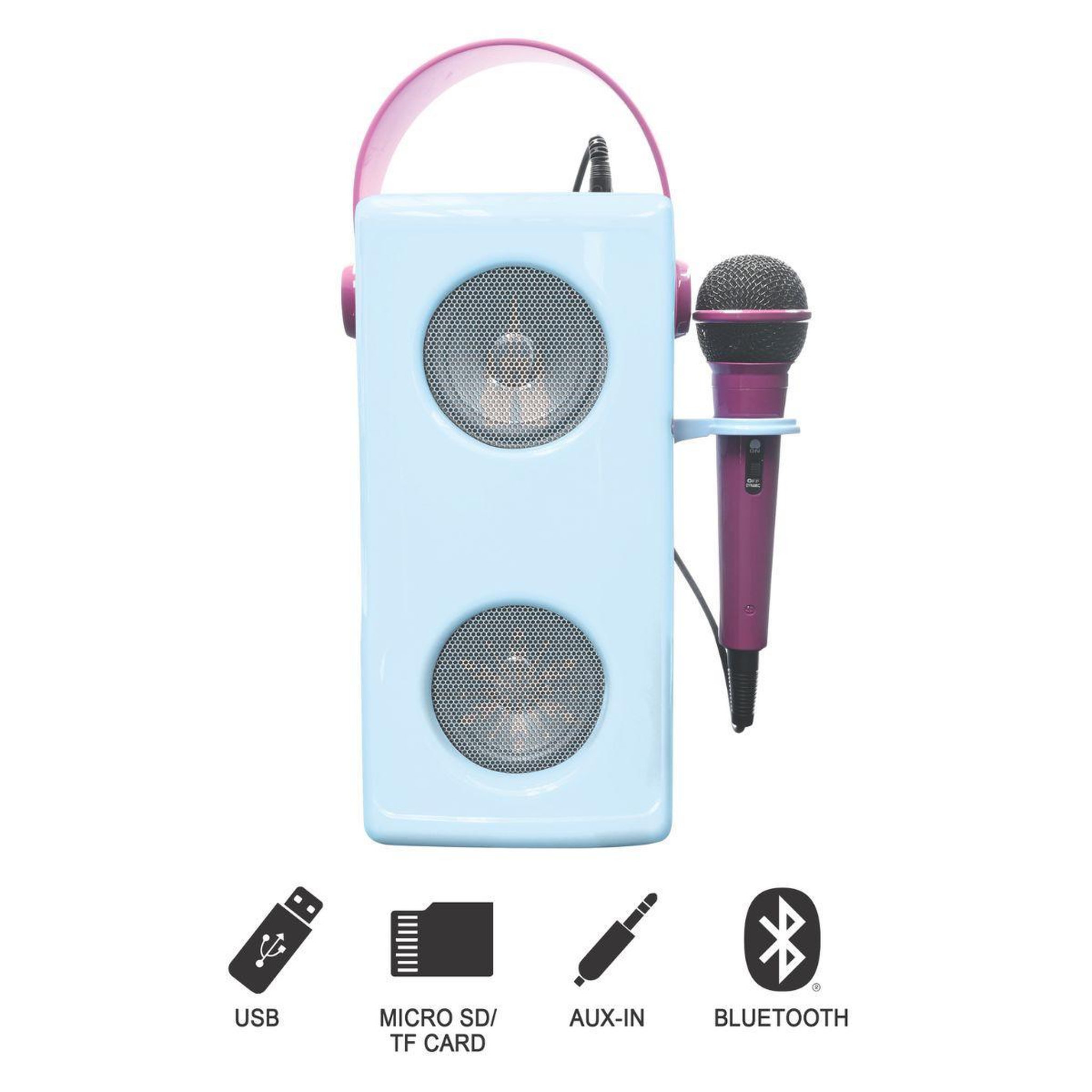 Voir la diapositive 2 : Lexibook Puissante enceinte Bluetooth  lumineuse La Reine des Neiges avec micro