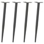 Voir la diapositive 1 : VIDAXL Pieds de table basse forme conique 4 pcs anthracite 72-73 cm