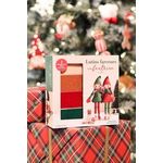 LUTINS FARCEURS EN FEUTRINE. COFFRET AVEC 1 LIVRET, 4 FEUILLES DE FEUTRINE, 1 AIGUILLE, 4 BOUTOS EN BOIS, DES POMPONS, DU RUBAN, DE LA FICELLE, DE LA OUATE, Louvet Léa