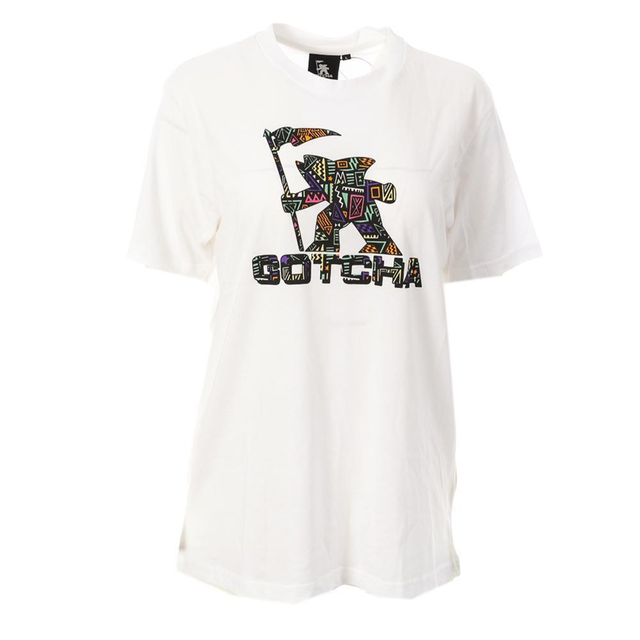 GOTCHA T-shirt Blanc/Multicouleurs Femme Gotcha Fishman. Coloris disponibles : Blanc