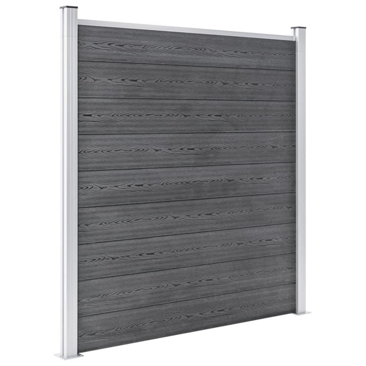 VIDAXL Cloture de jardin WPC 699x186 cm Gris