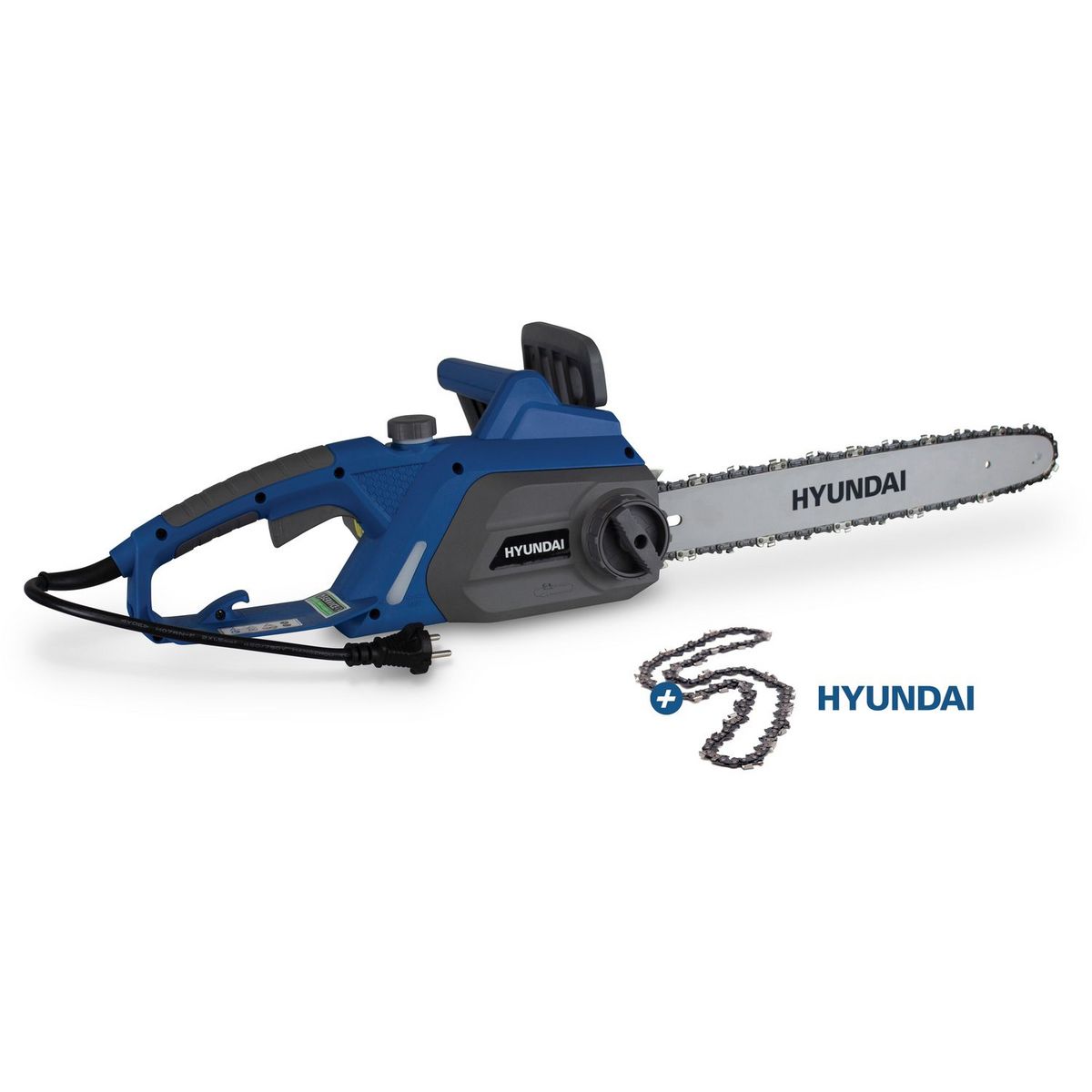 HYUNDAI Tronçonneuse électrique 2200 W - Guide et chaîne Hyundai - Graissage de chaine automatique