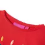 VIDAXL T-shirt enfants a manches longues rouge 140