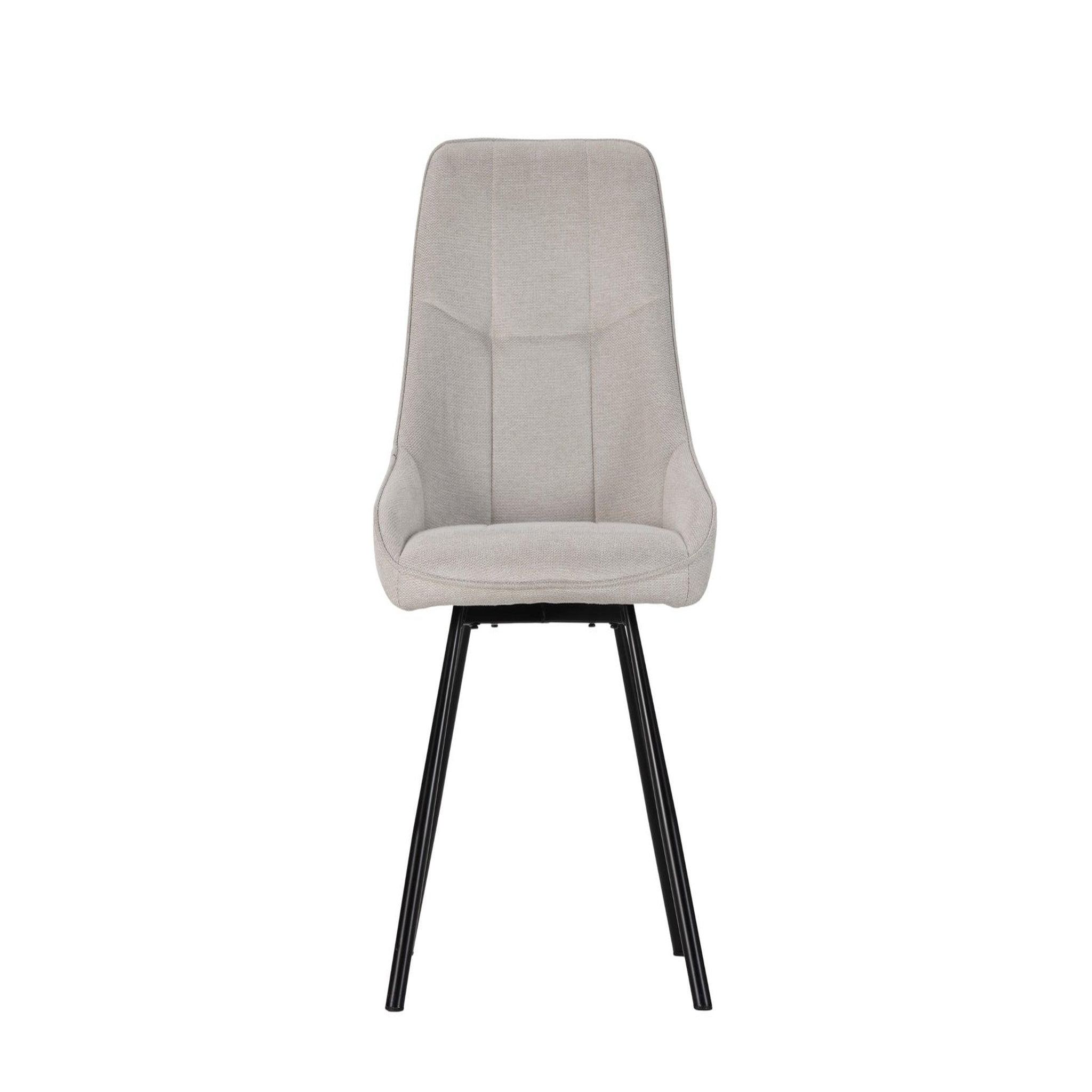 CASANOVA PARIS Alicia - lot de 4 chaises pieds en métal. Coloris disponibles : Vert, Beige