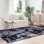 Voir la diapositive 3 : VIDAXL Tapis Shaggy a poils longs NAVARRA gris fonce 130x200 cm