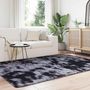 Voir la diapositive 3 : VIDAXL Tapis Shaggy a poils longs NAVARRA gris fonce 130x200 cm