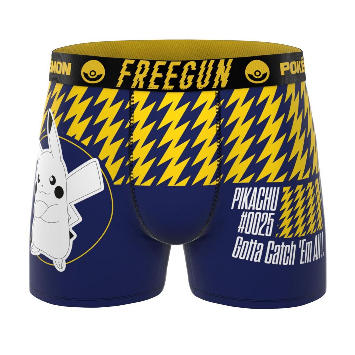 FREEGUN Lot de 3 boxers homme Pokemon