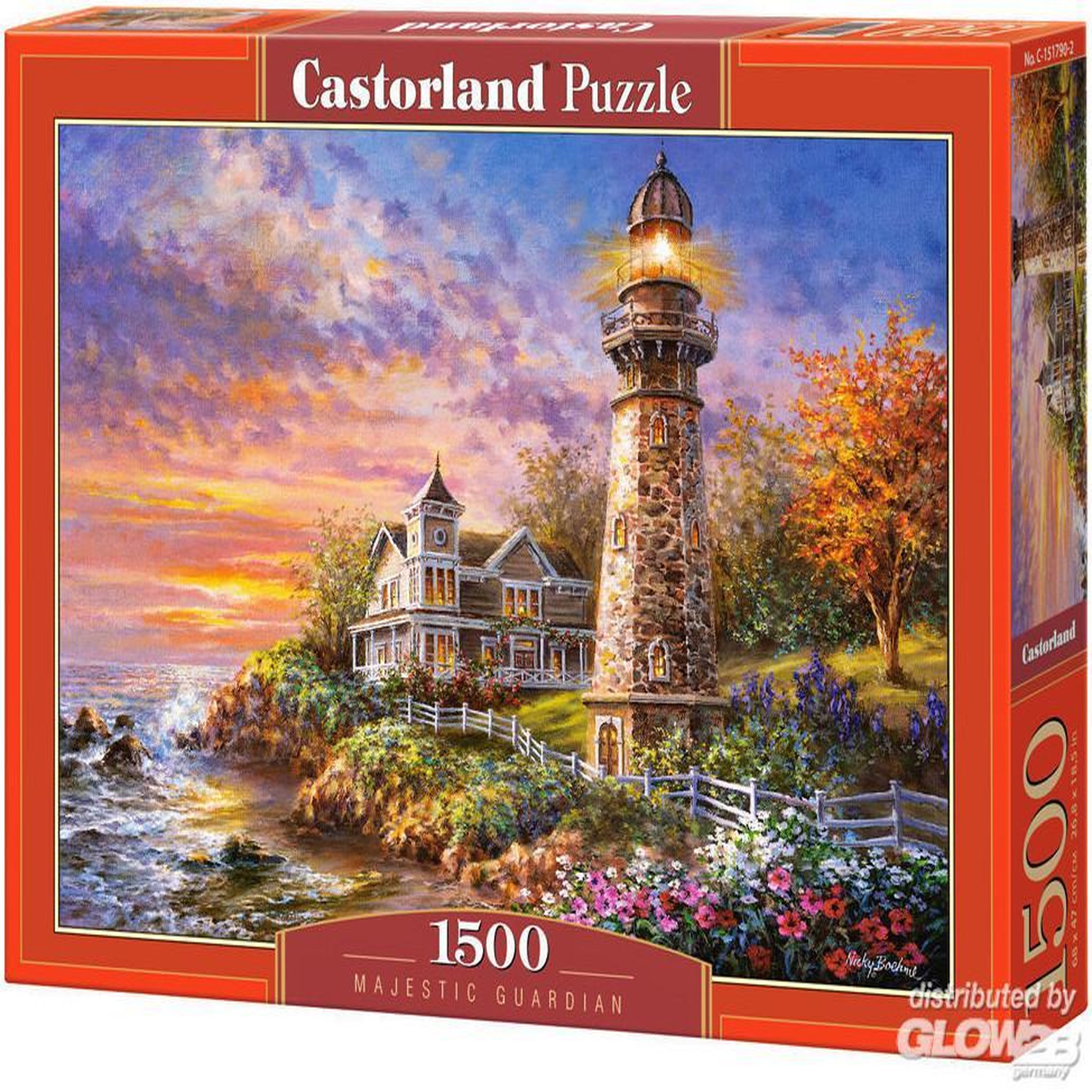 Voir la diapositive 3 : Castorland Puzzle 1500 pièces : Majestueux phare