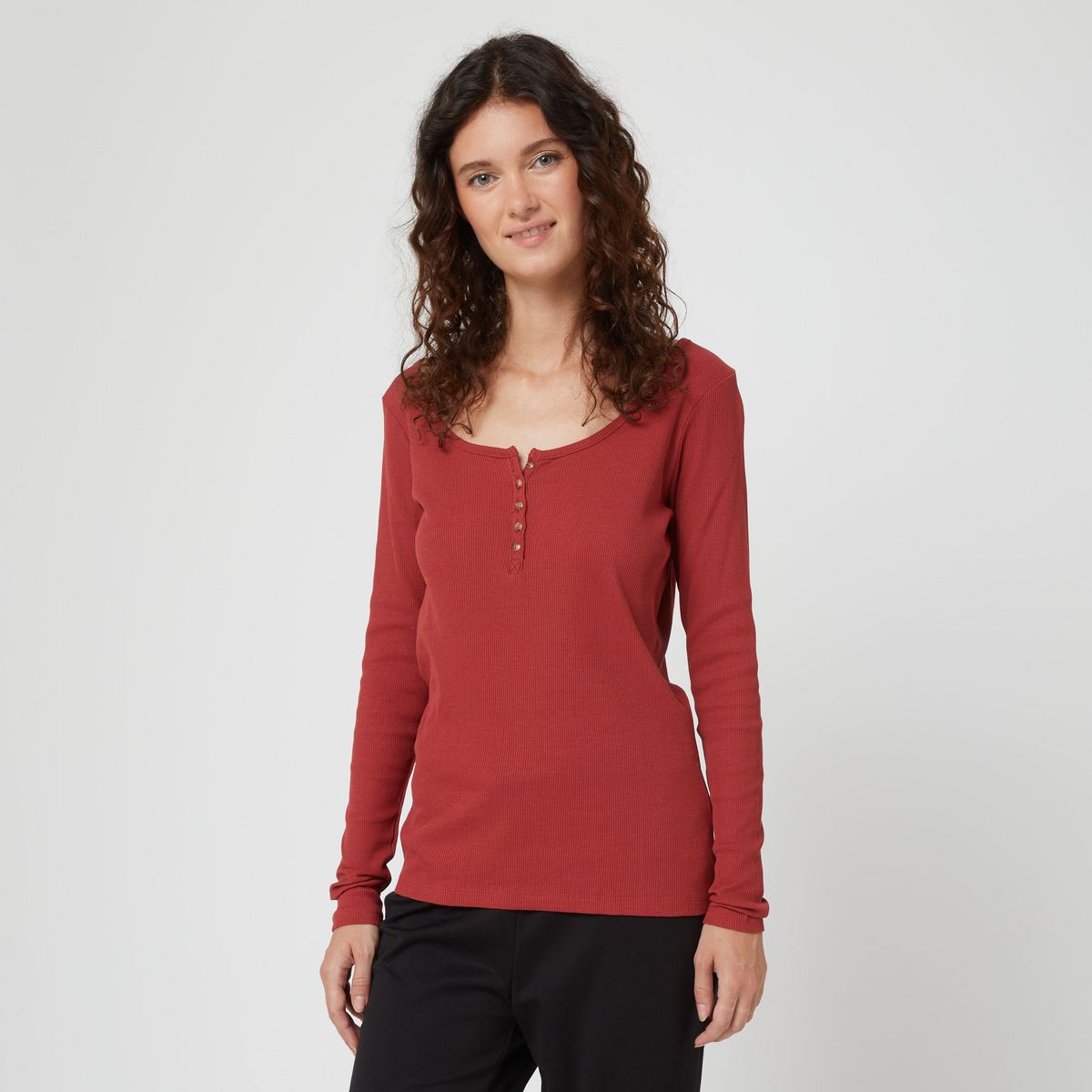 INEXTENSO T-shirt rouge en coton femme