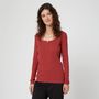 Voir la diapositive 1 : INEXTENSO T-shirt rouge en coton femme