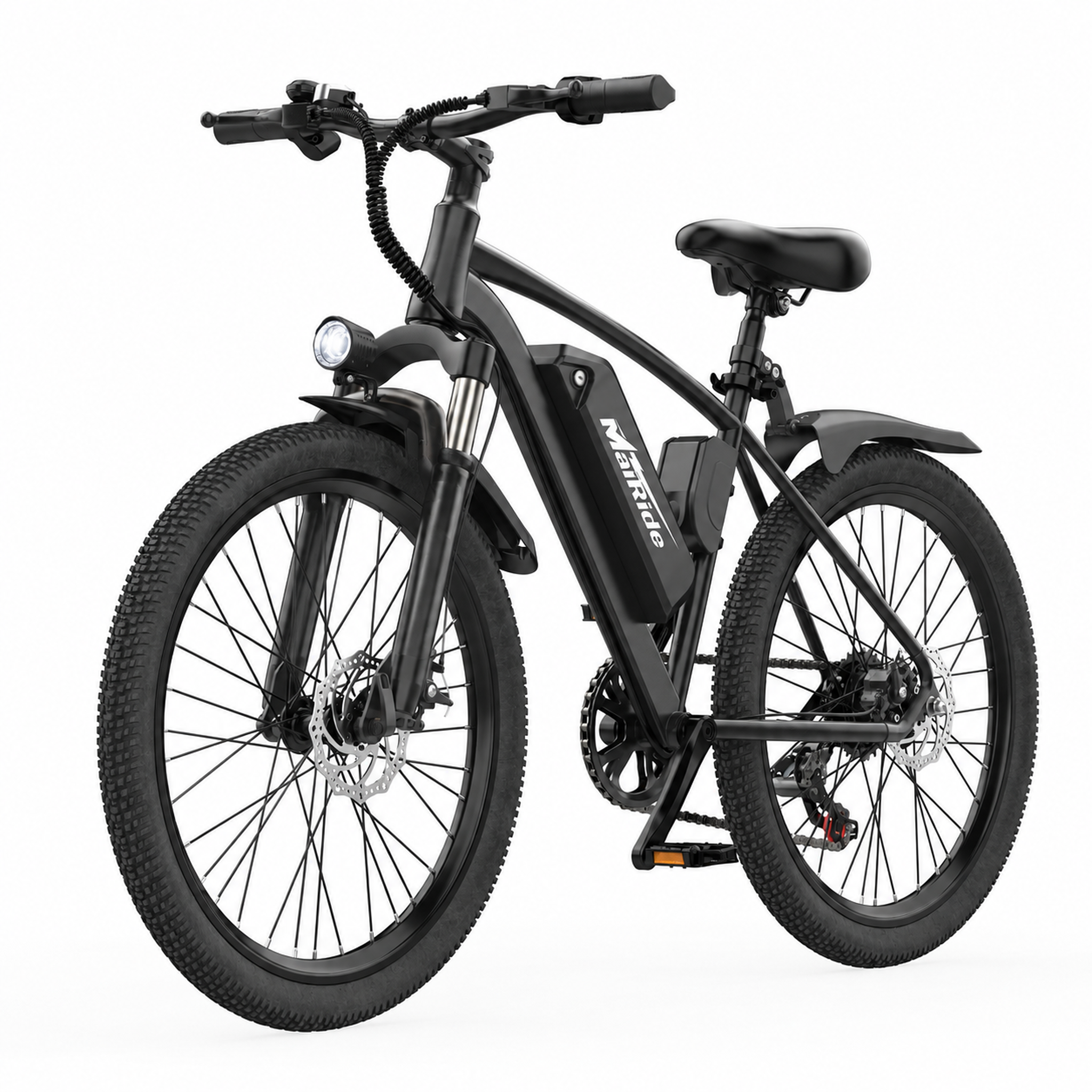 MAIRIDE Vélo Électrique 26" Mairide Q7, 36V 10Ah, 7 Vitesses, noir