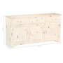Voir la diapositive 6 : VIDAXL Buffet Blanc 160x40x80 cm Bois de manguier massif