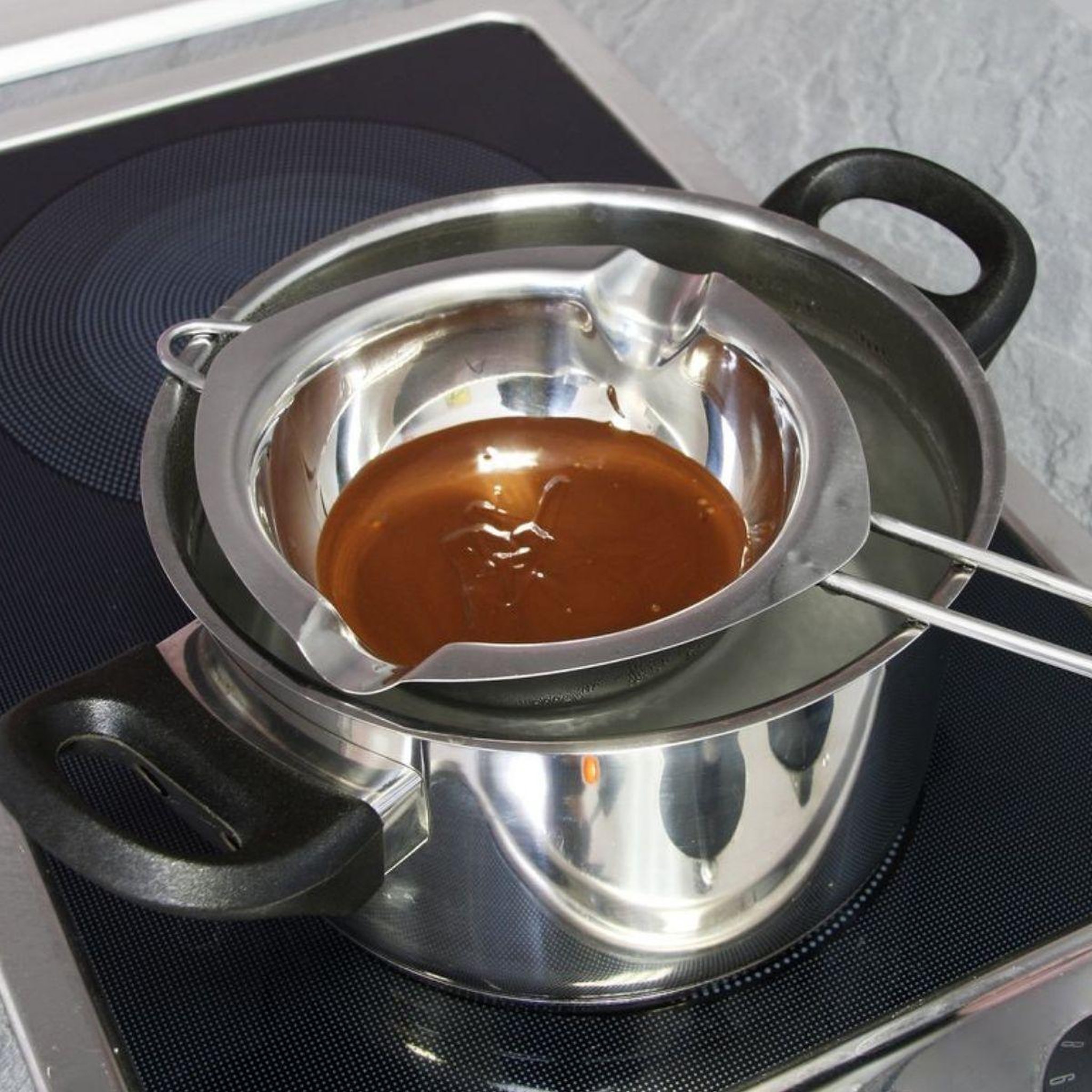 Voir la diapositive 2 : ZENKER Service à bain marie 26 cm pour chocolat zenker