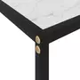 VIDAXL Table console Blanc 80x35x75 cm Verre trempe