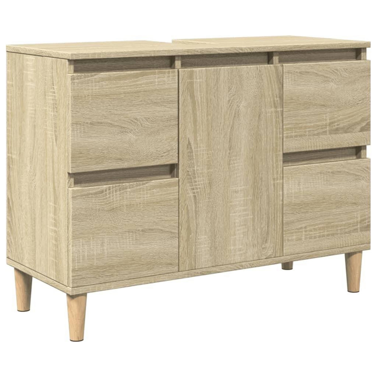 VIDAXL Meuble d'evier chene sonoma 80x33x60 cm bois d'ingenierie