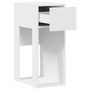 Voir la diapositive 4 : VIDAXL Support de tour d'ordinateur avec tiroir blanc 30x44x74 cm