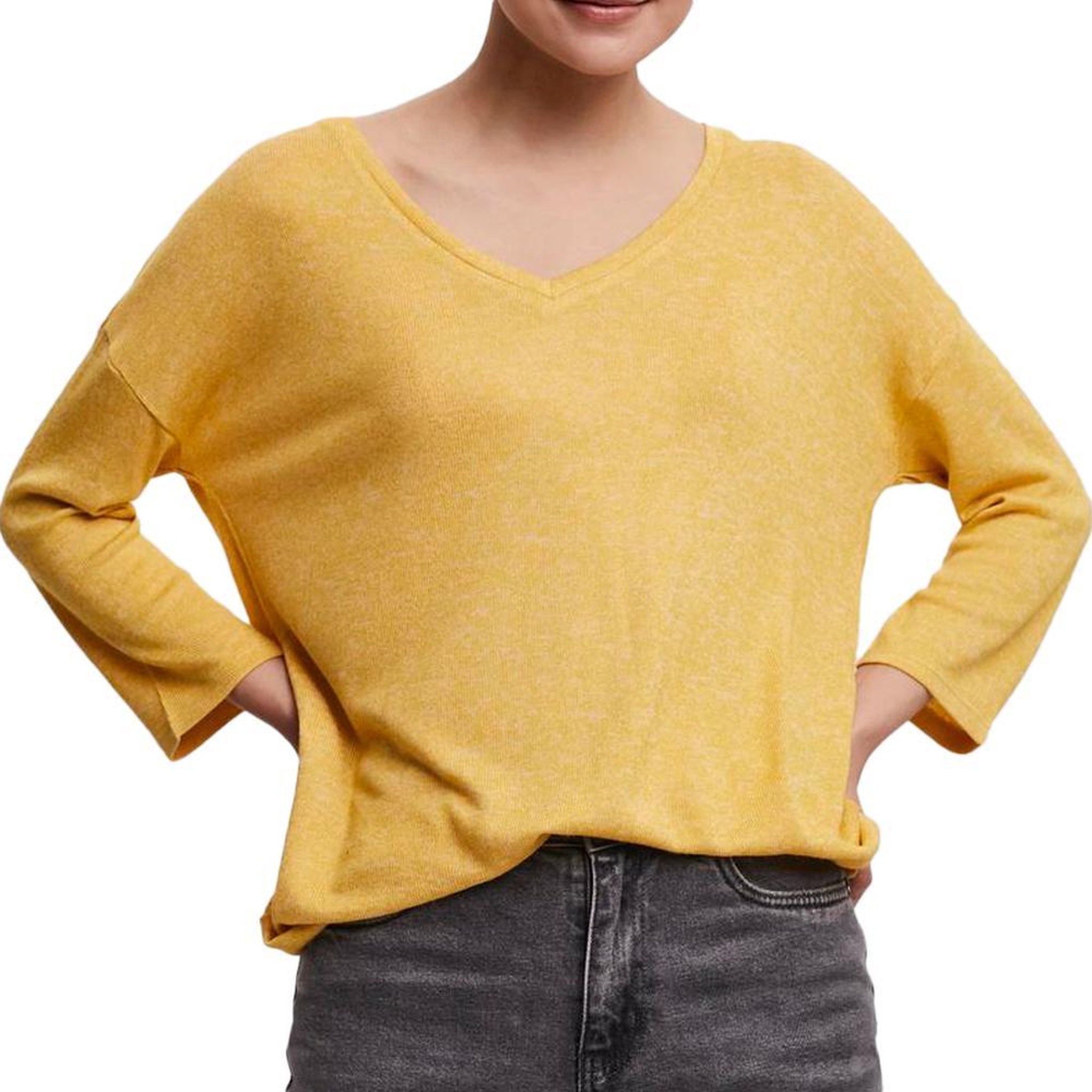 Voir la diapositive 1 : Vero Moda Pull Jaune Femme Vero Moda Brianna