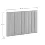 Voir la diapositive 6 : VS VENTA-STOCK Tête de lit tapissée Eris 90x60 cm Gris clair