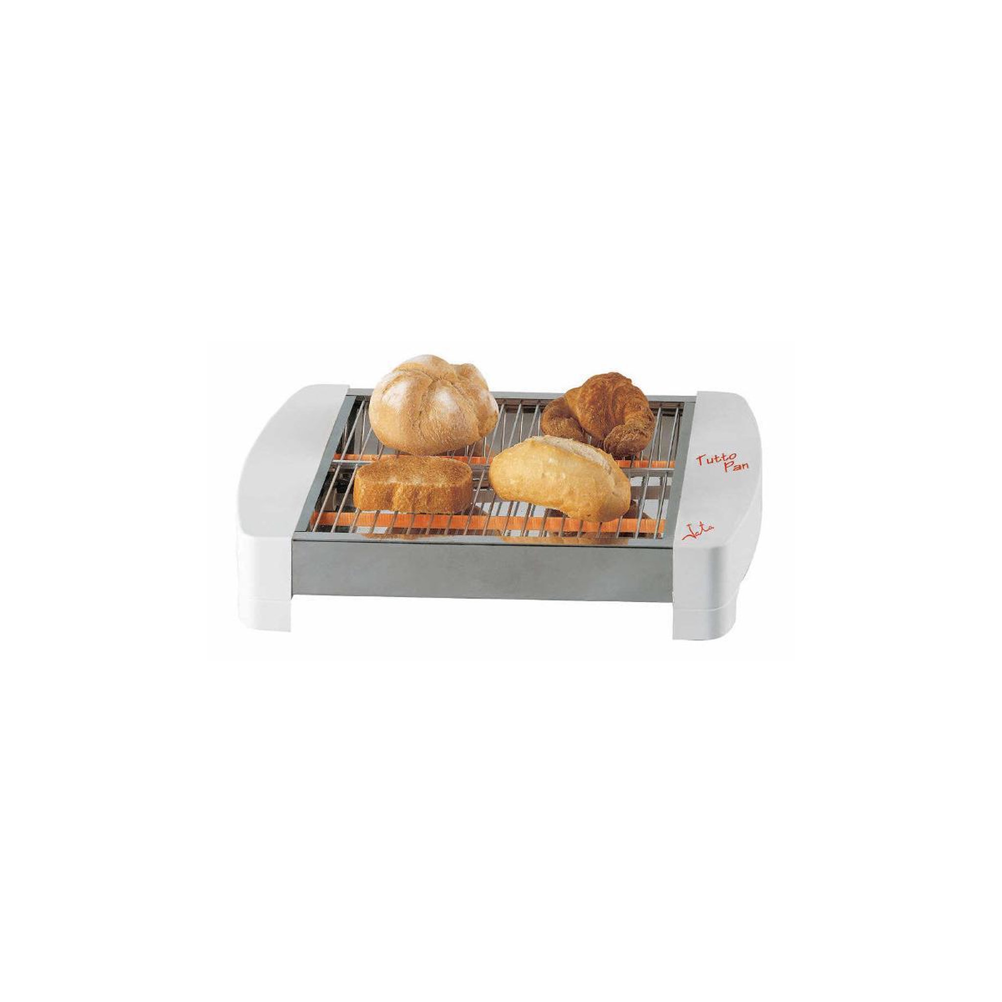 Voir la diapositive 2 : JATA Grille-pain horizontal JATA 587 4000 W en acier inoxydable blanc