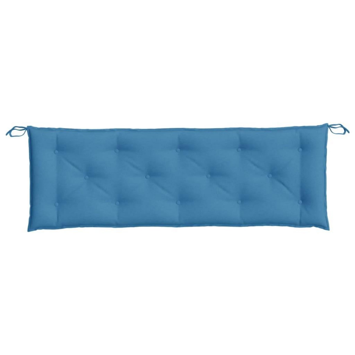 VIDAXL Coussin de banc de jardin bleu melange 150x50x7 cm tissu