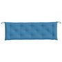 Voir la diapositive 4 : VIDAXL Coussin de banc de jardin bleu melange 150x50x7 cm tissu