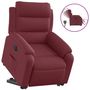 Voir la diapositive 2 : VIDAXL Fauteuil inclinable electrique rouge bordeaux tissu