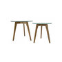 Voir la diapositive 2 : HomeStyle4U 2 Tables basses rondes en verre