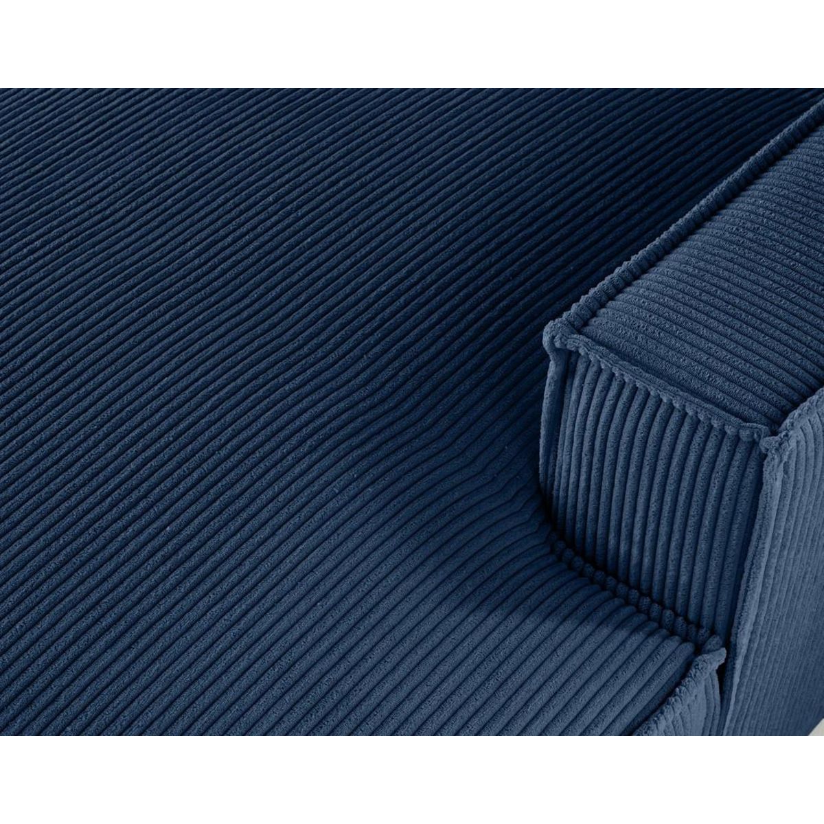 LISA DESIGN Spiaggia - canapé d'angle droit - forme arrondie - 5 places - en velours côtelé