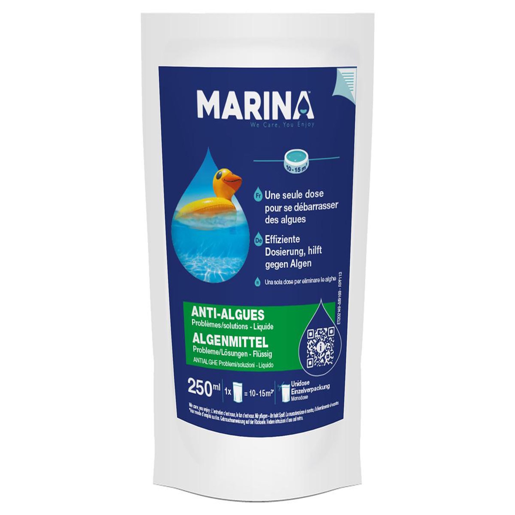 MARINA Sachet unidose anti-algues pour 10 à 15 m³ - marina