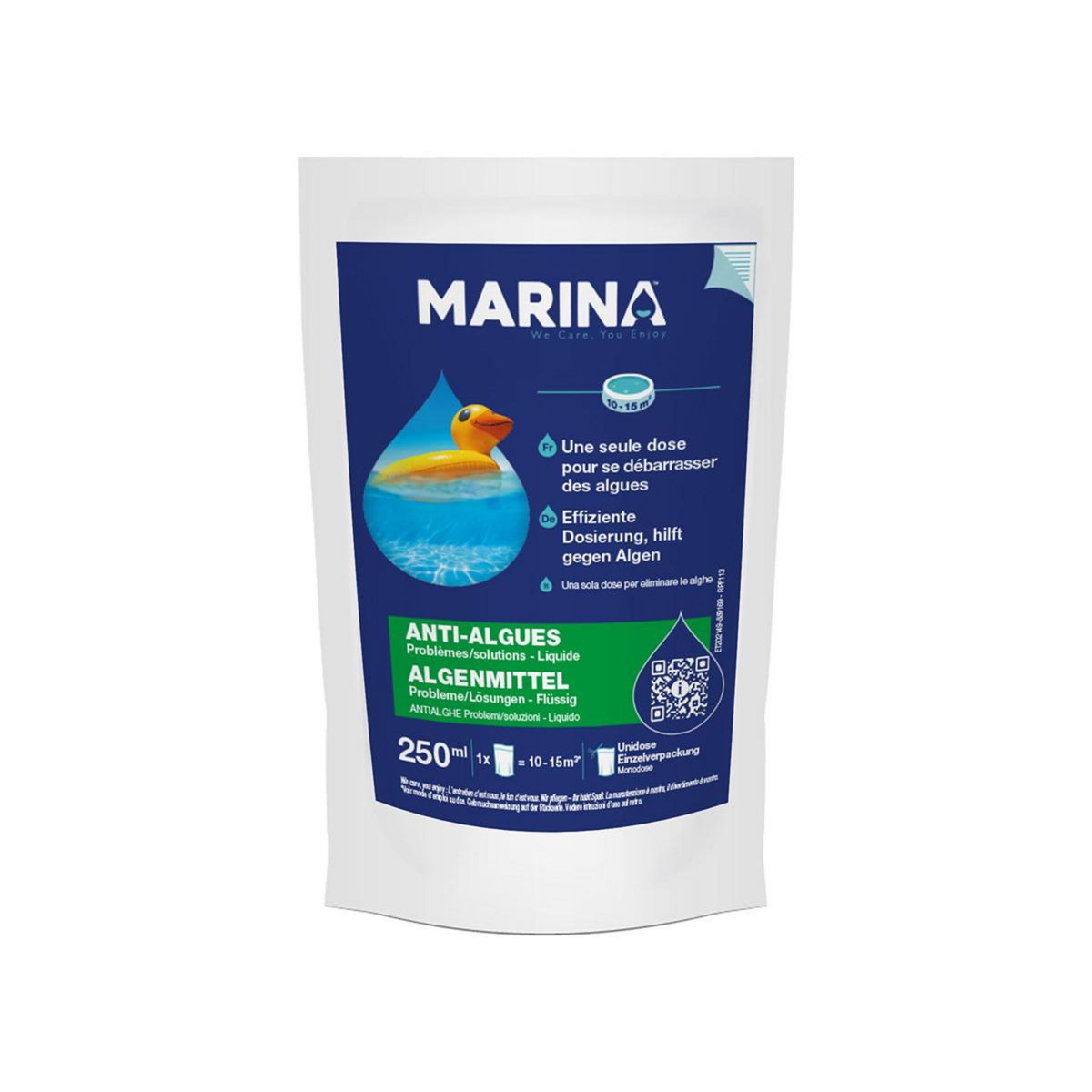 MARINA Sachet unidose anti-algues pour 10 à 15 m³ - Marina