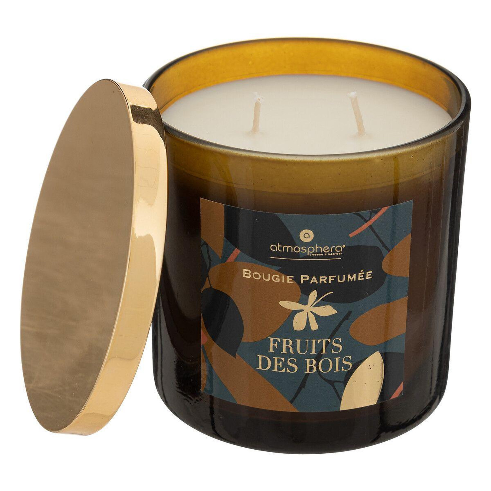 Voir la diapositive 2 : ATMOSPHERA Bougie parfumée  plum  400g fruits des bois