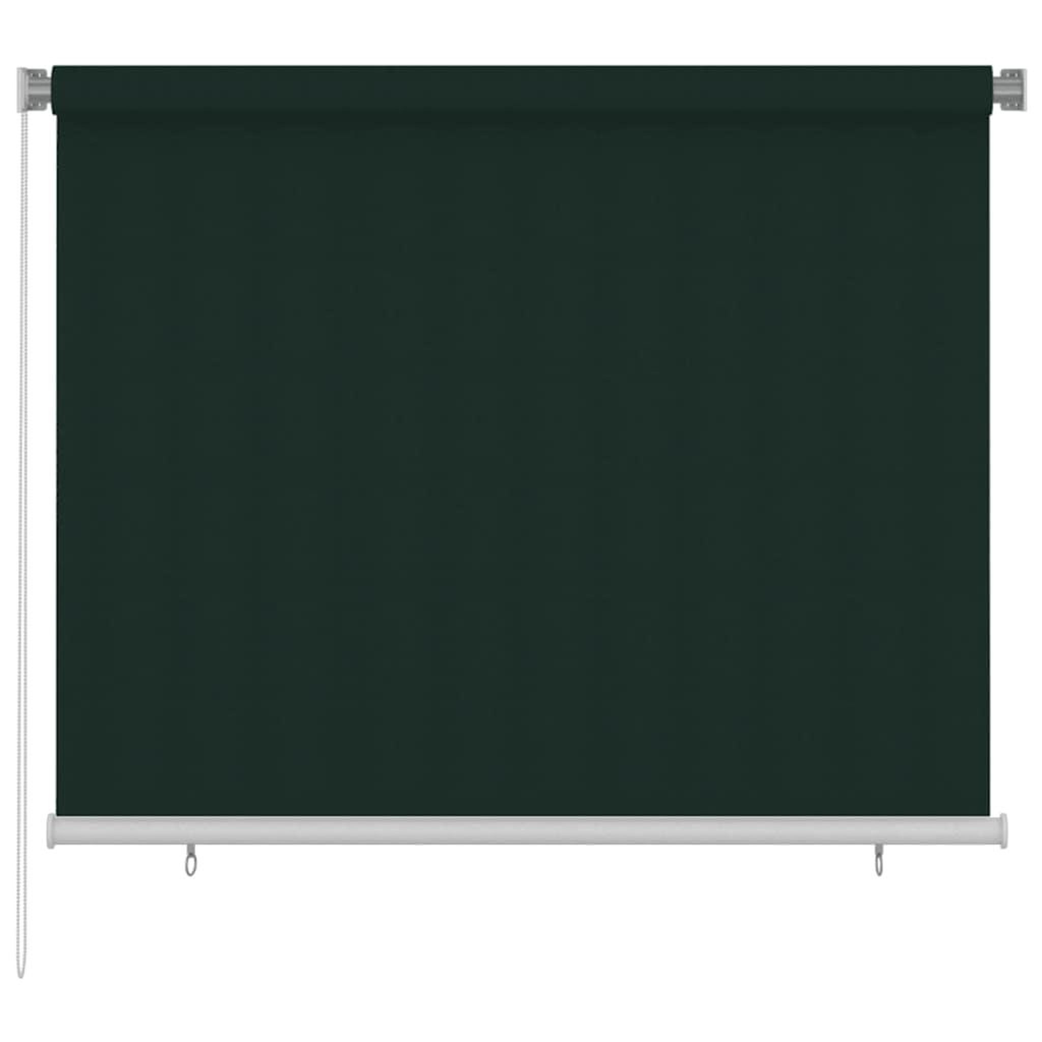 VIDAXL Store roulant d'exterieur 185 (l) x 140 (h) cm vert fonce hdpe