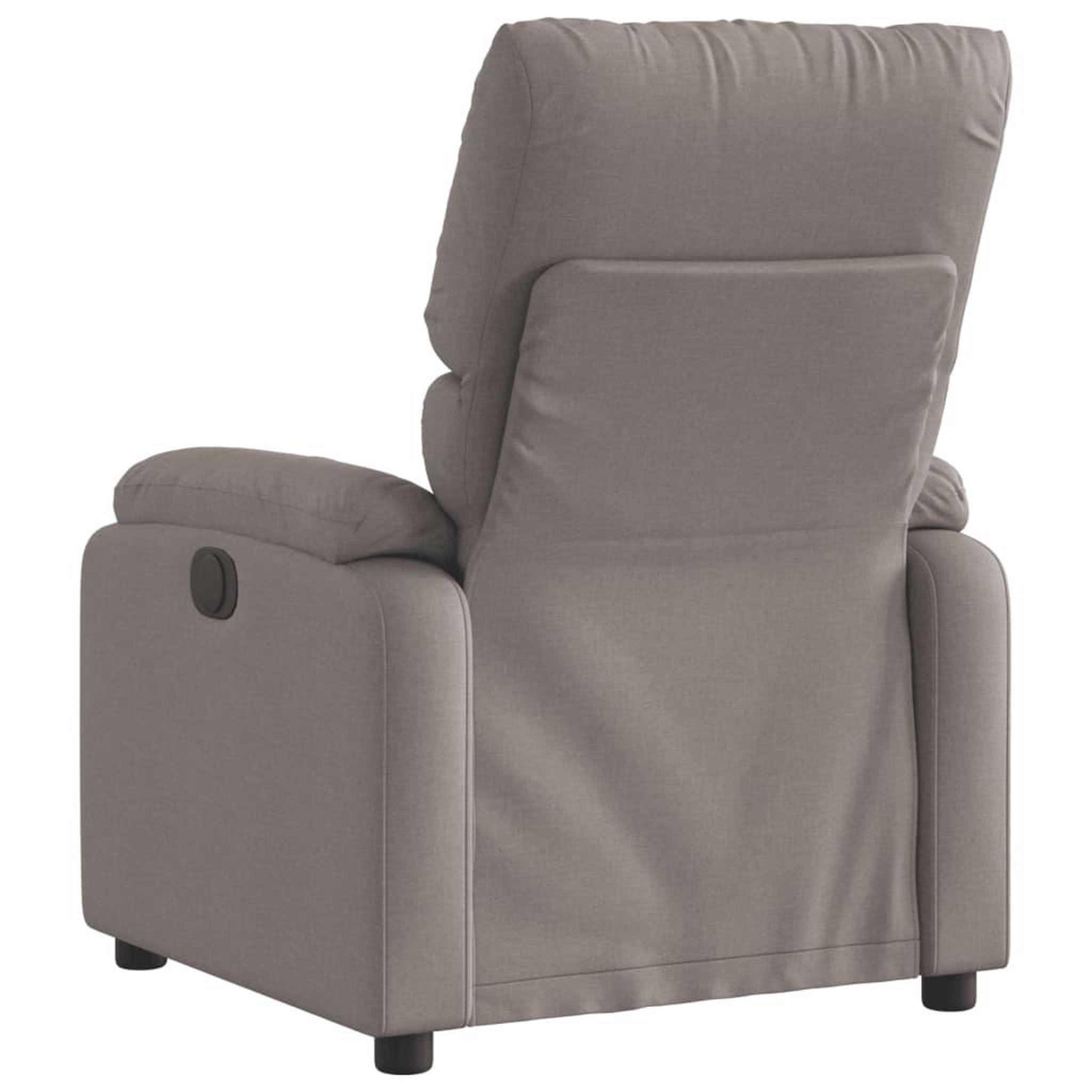 Voir la diapositive 5 : VIDAXL Fauteuil inclinable electrique Taupe Tissu