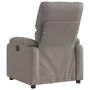 Voir la diapositive 5 : VIDAXL Fauteuil inclinable electrique Taupe Tissu
